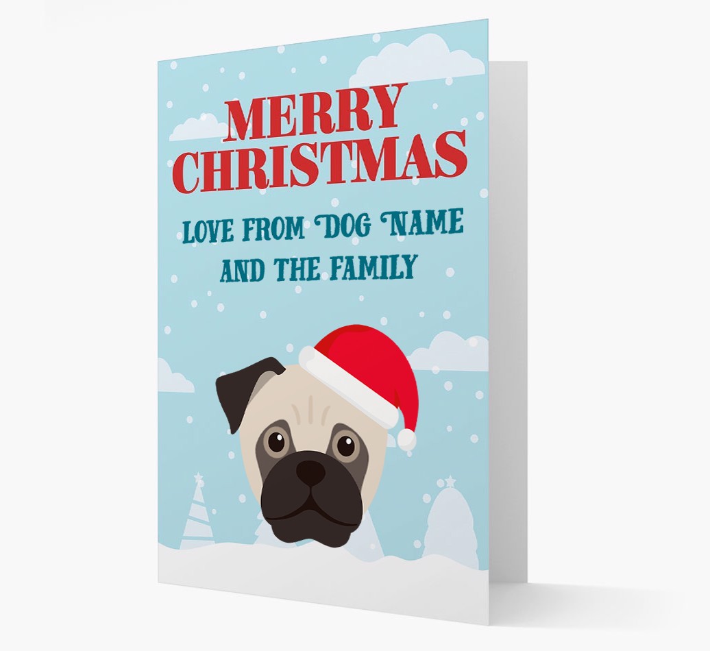 Love From the Family: Personalized {breedFullName} Christmas Card