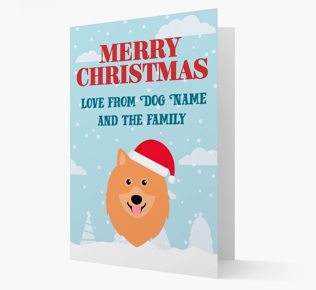 Love From the Family: Personalized {breedFullName} Christmas Card
