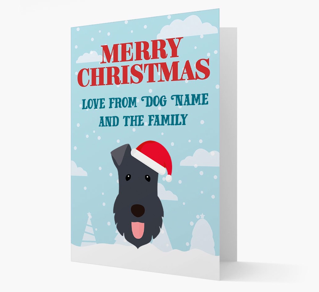 Love From the Family: Personalized {breedFullName} Christmas Card
