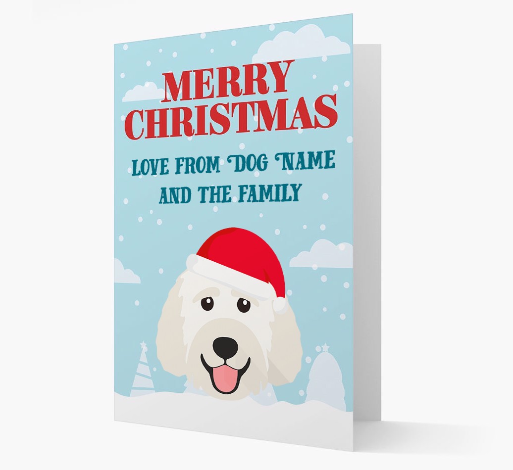 Love From the Family: Personalized {breedFullName} Christmas Card