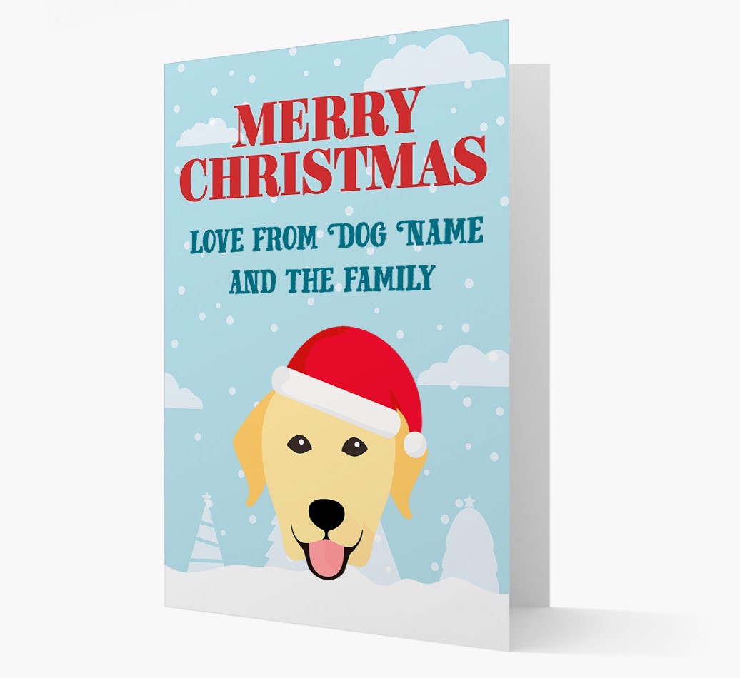Love From the Family: Personalized {breedFullName} Christmas Card