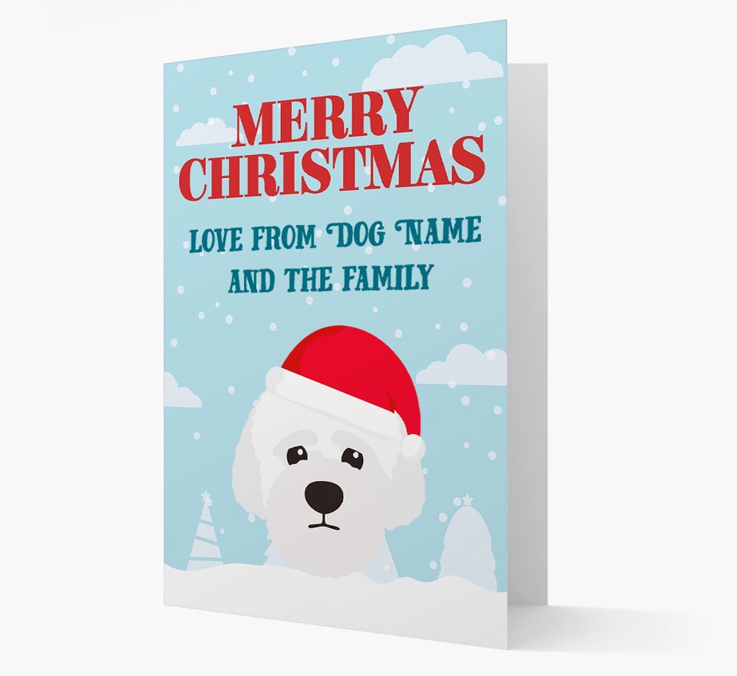 Love From the Family: Personalised {breedFullName} Christmas Card