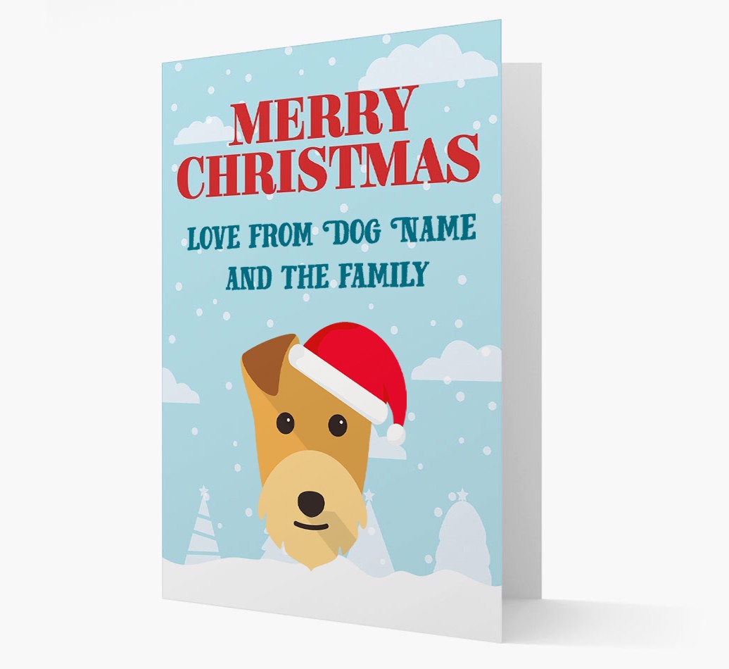Love From the Family: Personalized {breedFullName} Christmas Card