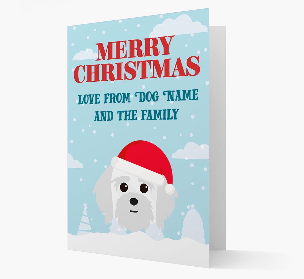 Love From the Family: Personalised {breedFullName} Christmas Card