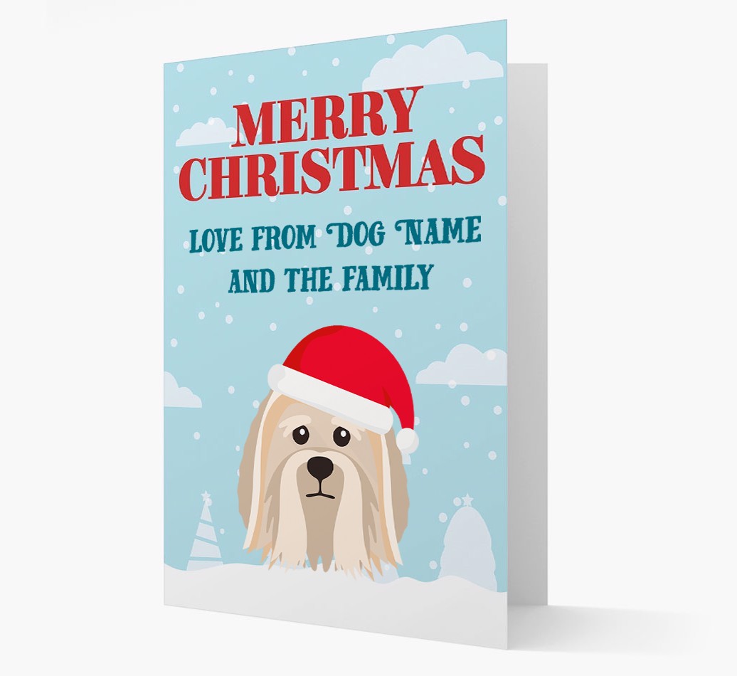 Love From the Family: Personalized {breedFullName} Christmas Card
