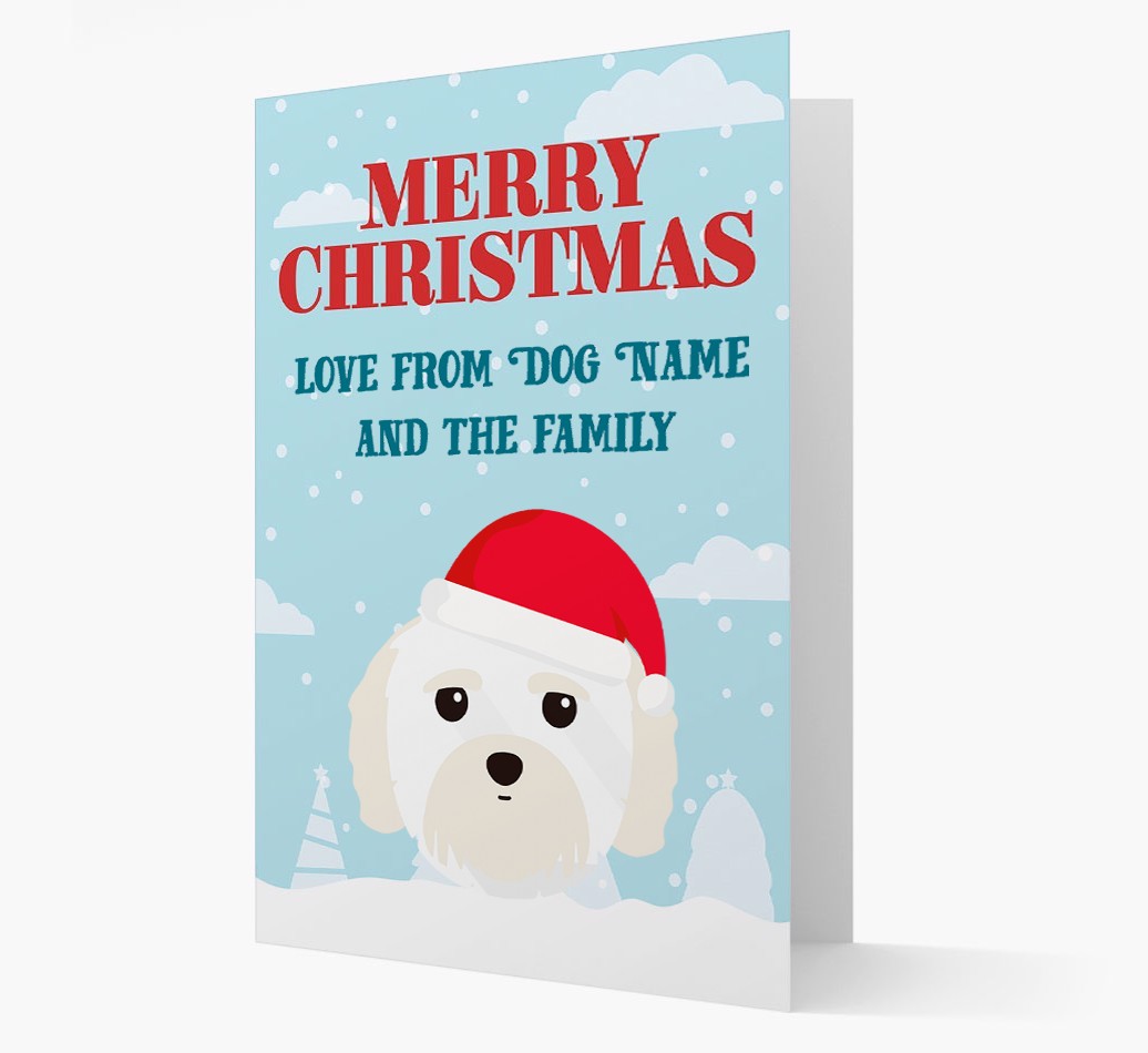 Love From the Family: Personalised {breedFullName} Christmas Card