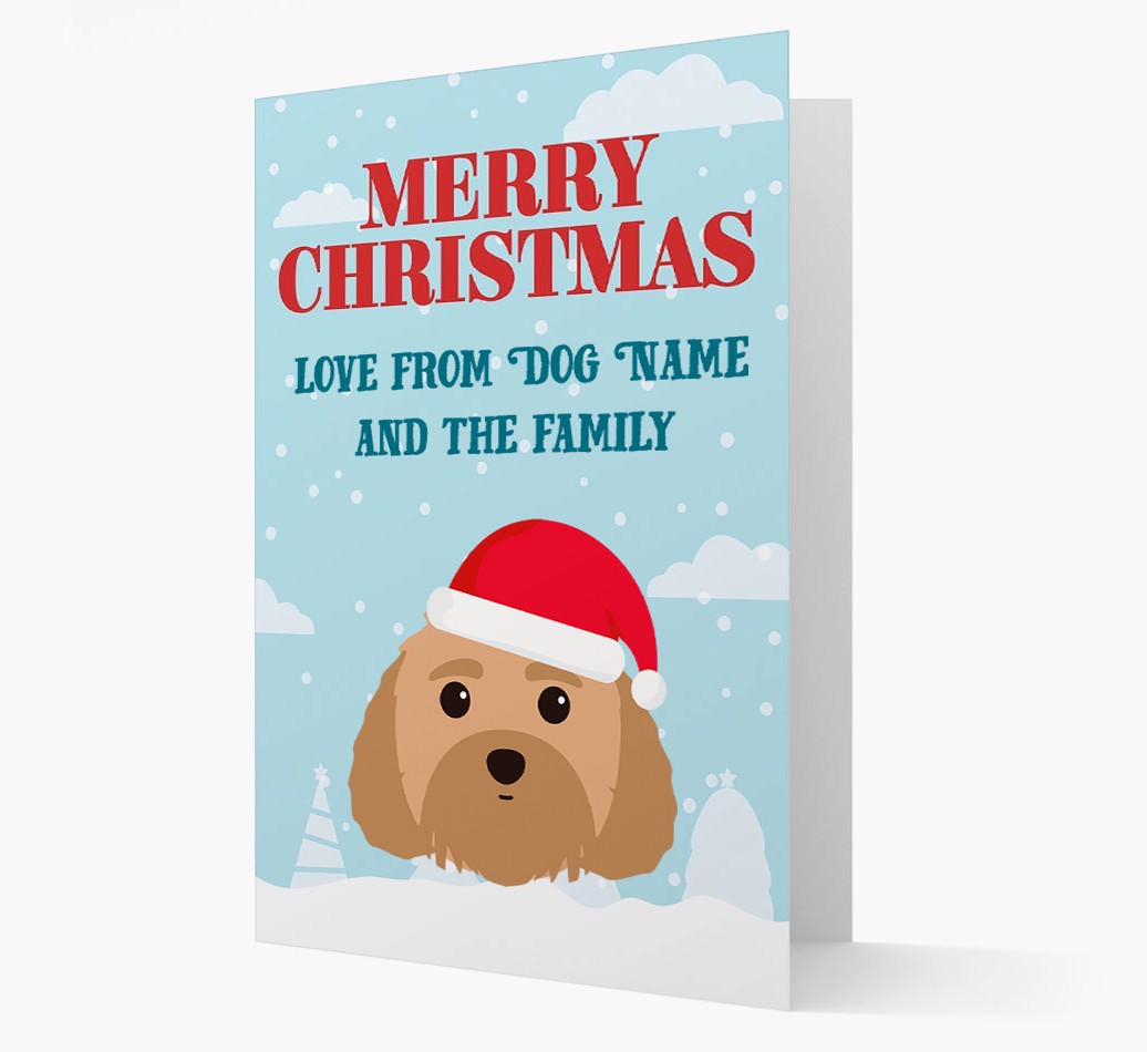 Love From the Family: Personalized {breedFullName} Christmas Card