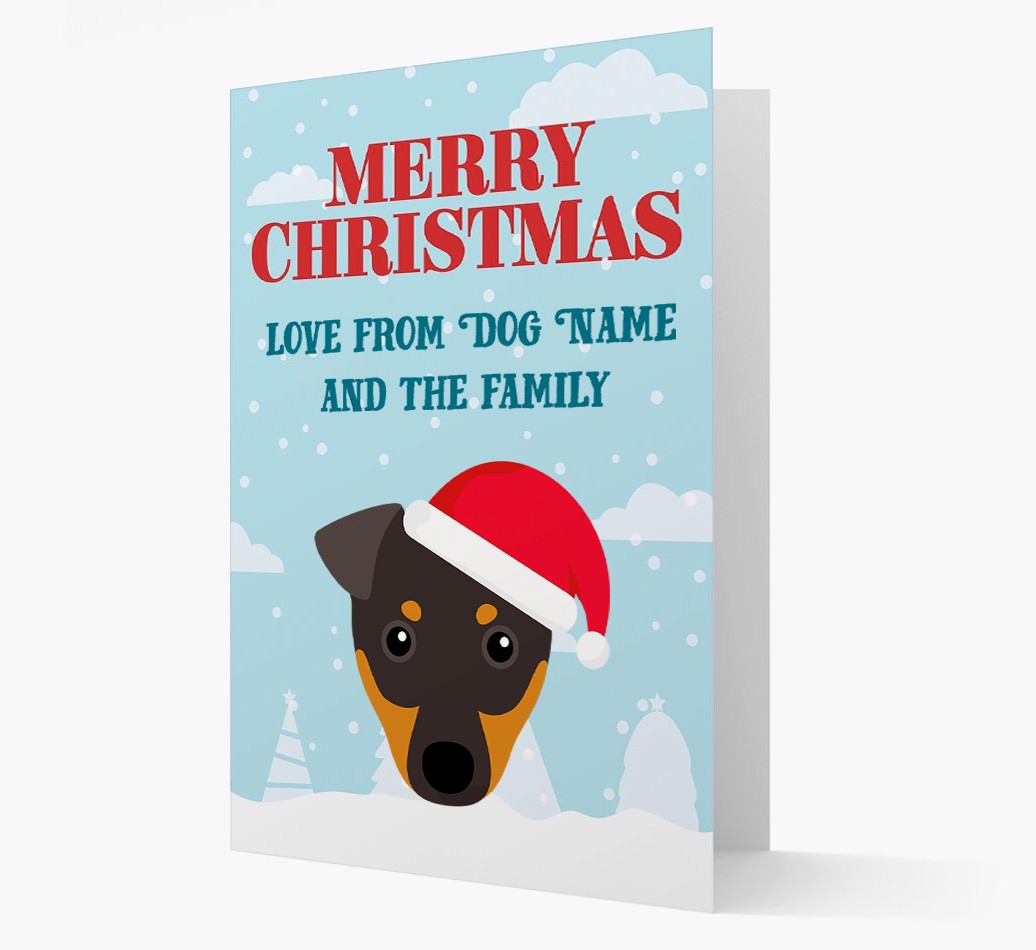 Love From the Family: Personalized {breedFullName} Christmas Card