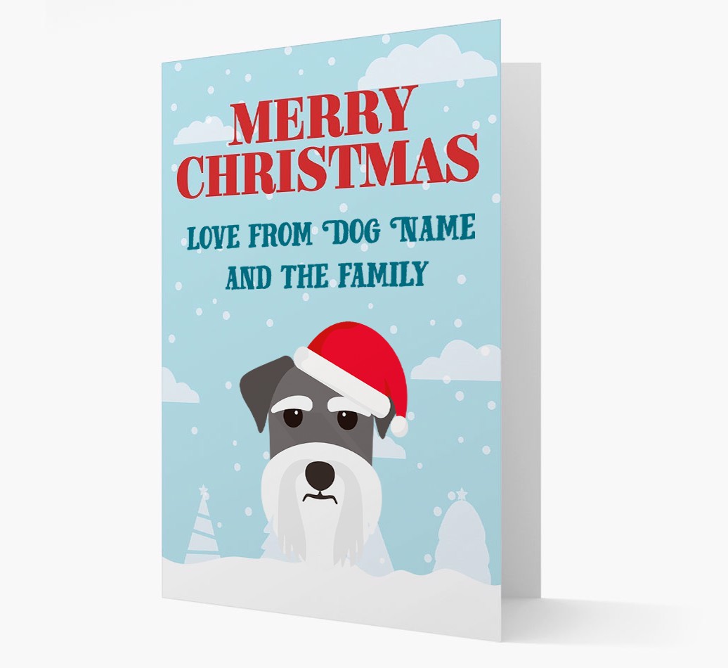Love From the Family: Personalised {breedFullName} Christmas Card