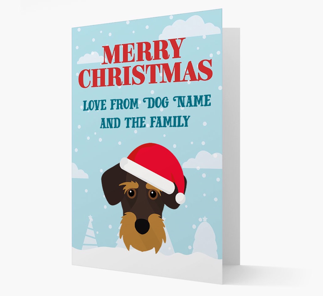 Love From the Family: Personalized {breedFullName} Christmas Card