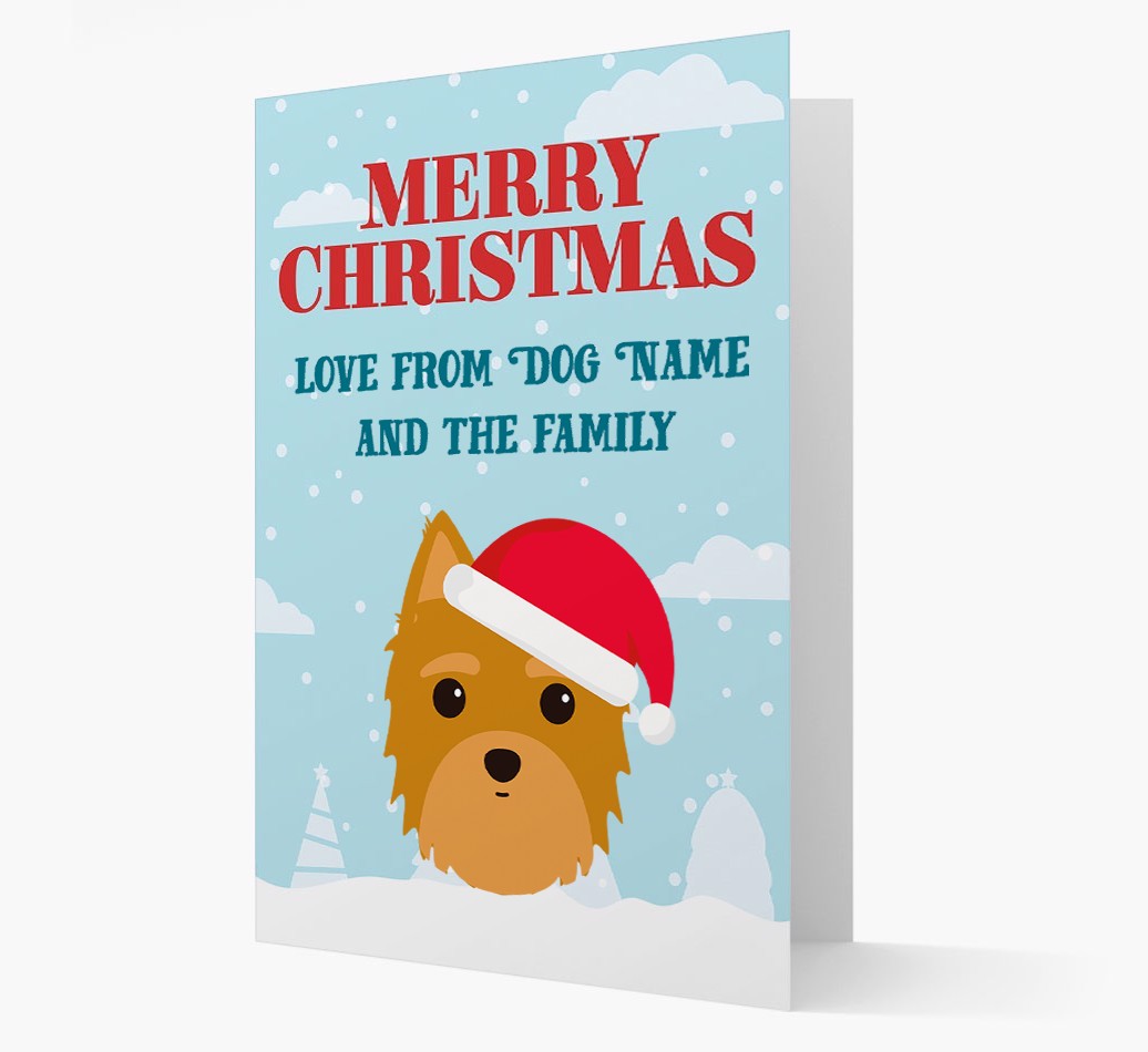 Love From the Family: Personalised {breedFullName} Christmas Card