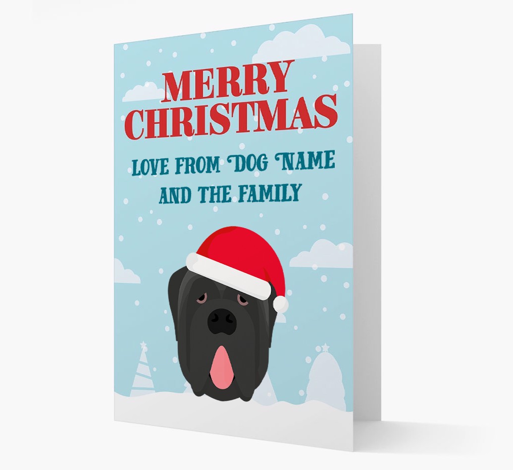 Love From the Family: Personalized {breedFullName} Christmas Card