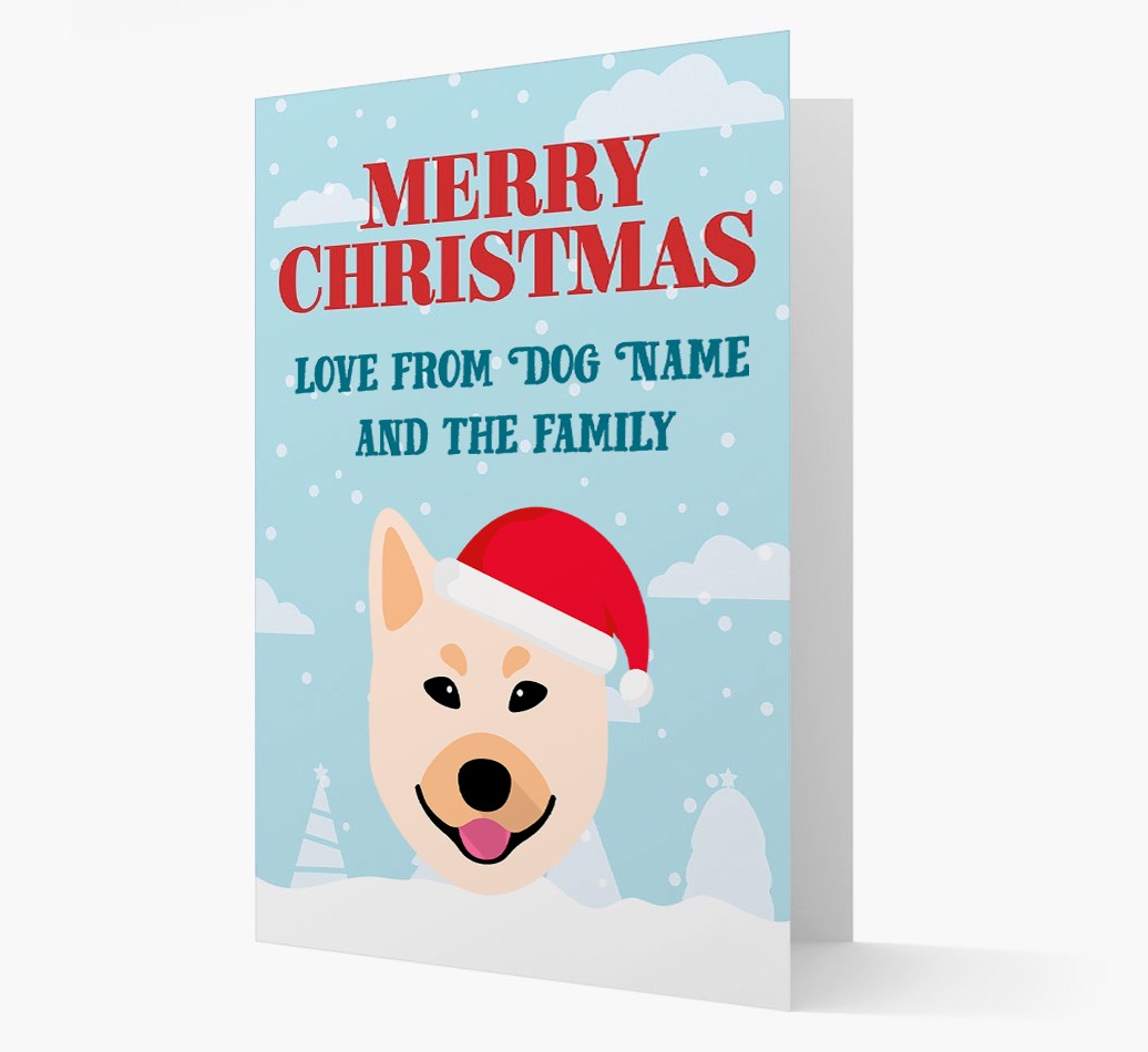 Love From the Family: Personalized {breedFullName} Christmas Card