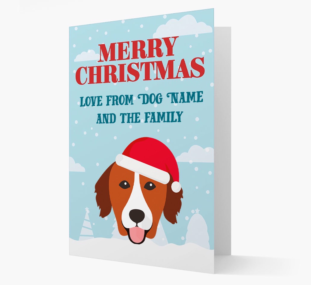 Love From the Family: Personalized {breedFullName} Christmas Card