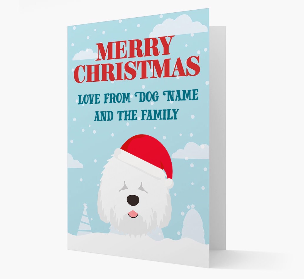 Love From the Family: Personalised {breedFullName} Christmas Card
