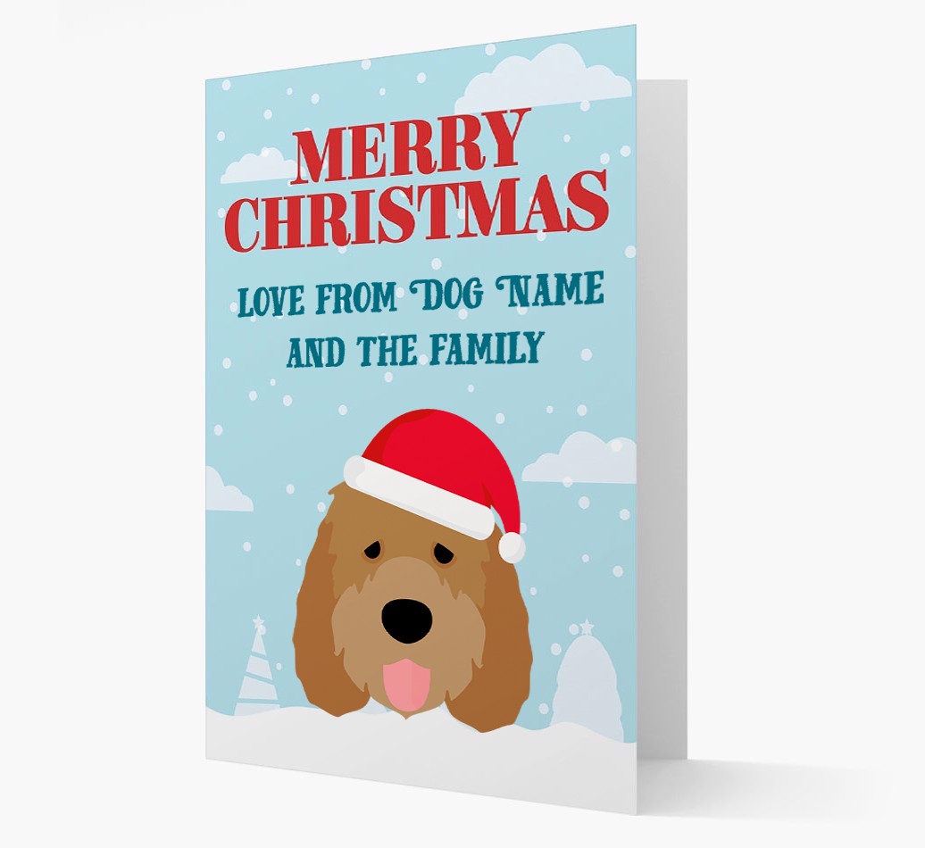 Love From the Family: Personalized {breedFullName} Christmas Card