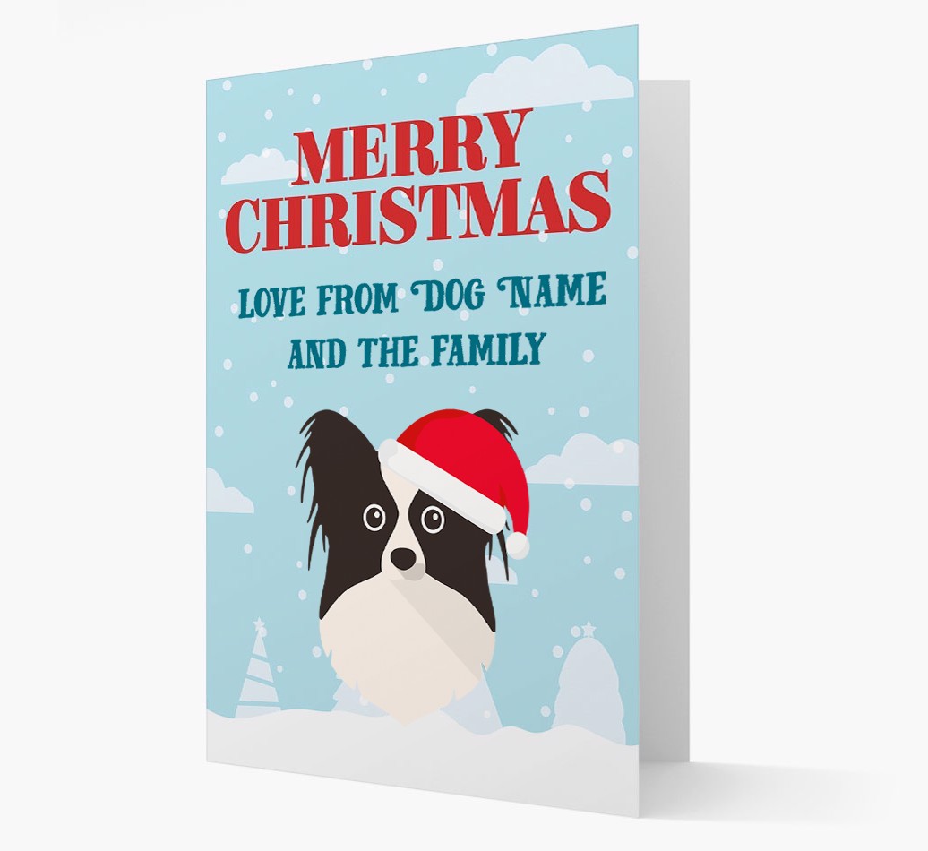 Love From the Family: Personalized {breedFullName} Christmas Card