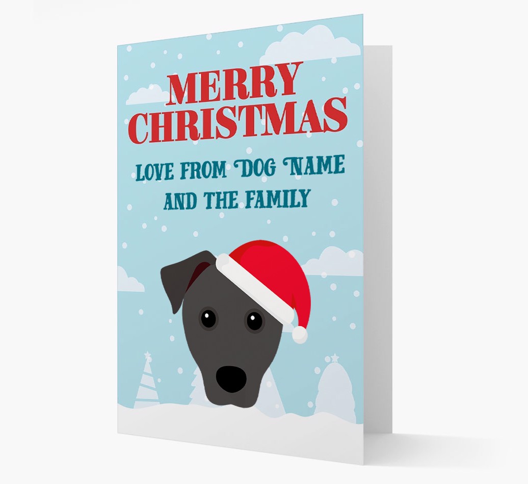 Love From the Family: Personalised {breedFullName} Christmas Card