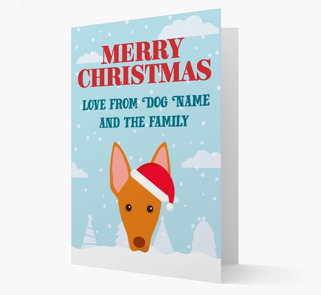 Love From the Family: Personalized {breedFullName} Christmas Card