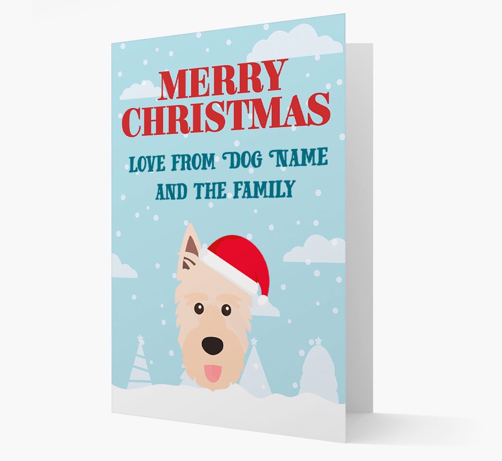 Love From the Family: Personalized {breedFullName} Christmas Card