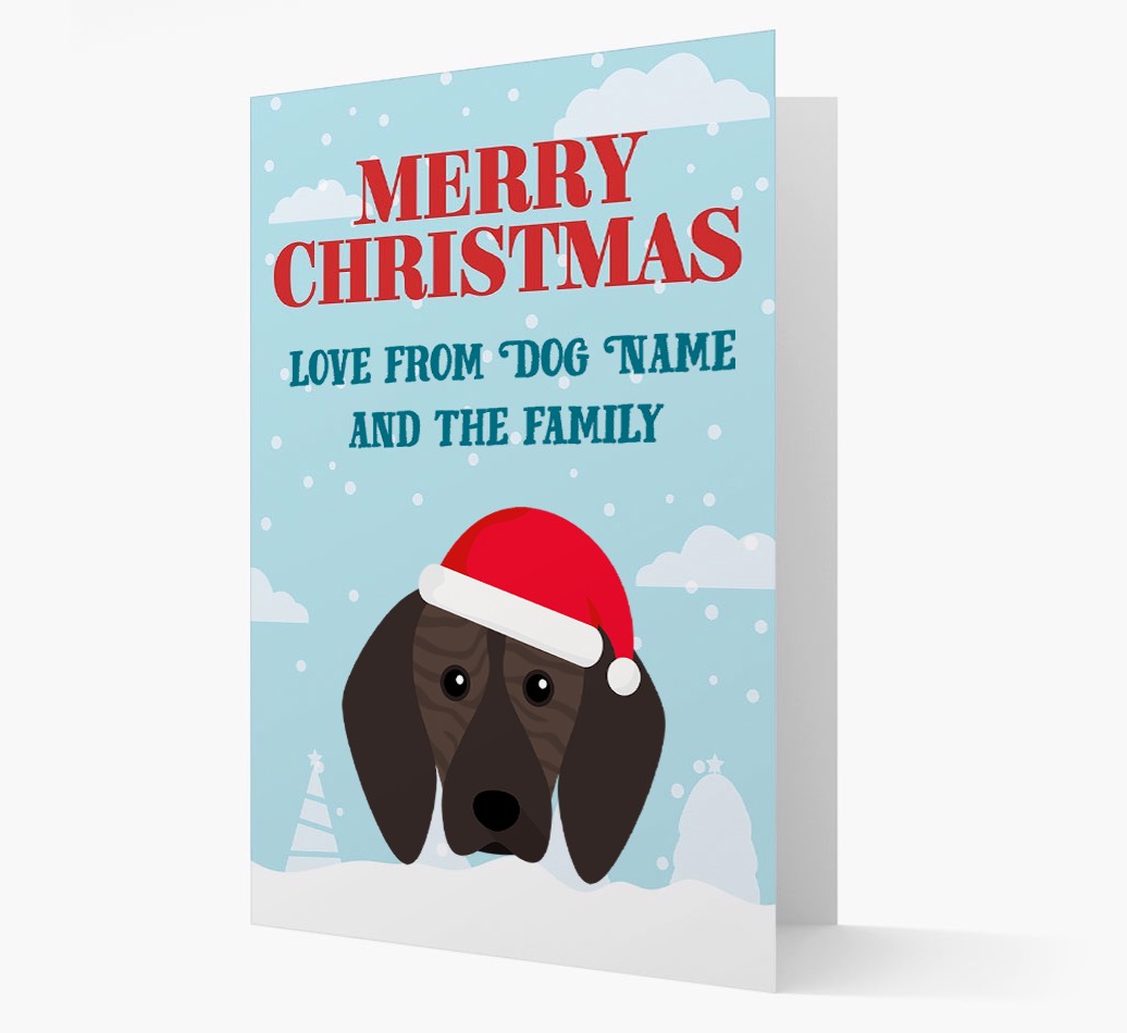 Love From the Family: Personalized {breedFullName} Christmas Card