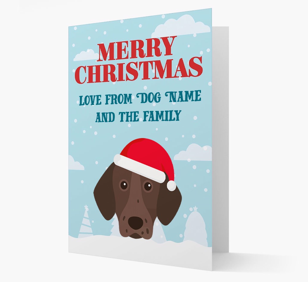 Love From the Family: Personalized {breedFullName} Christmas Card