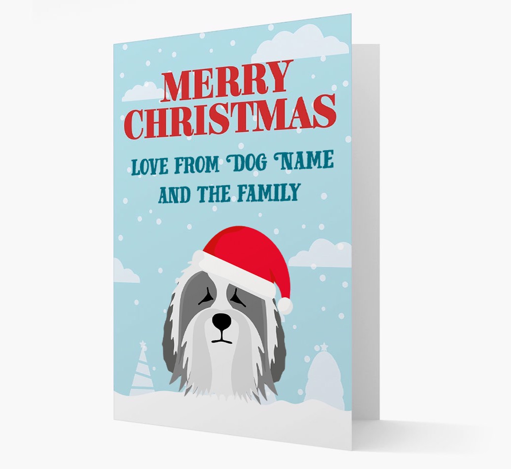 Love From the Family: Personalized {breedFullName} Christmas Card