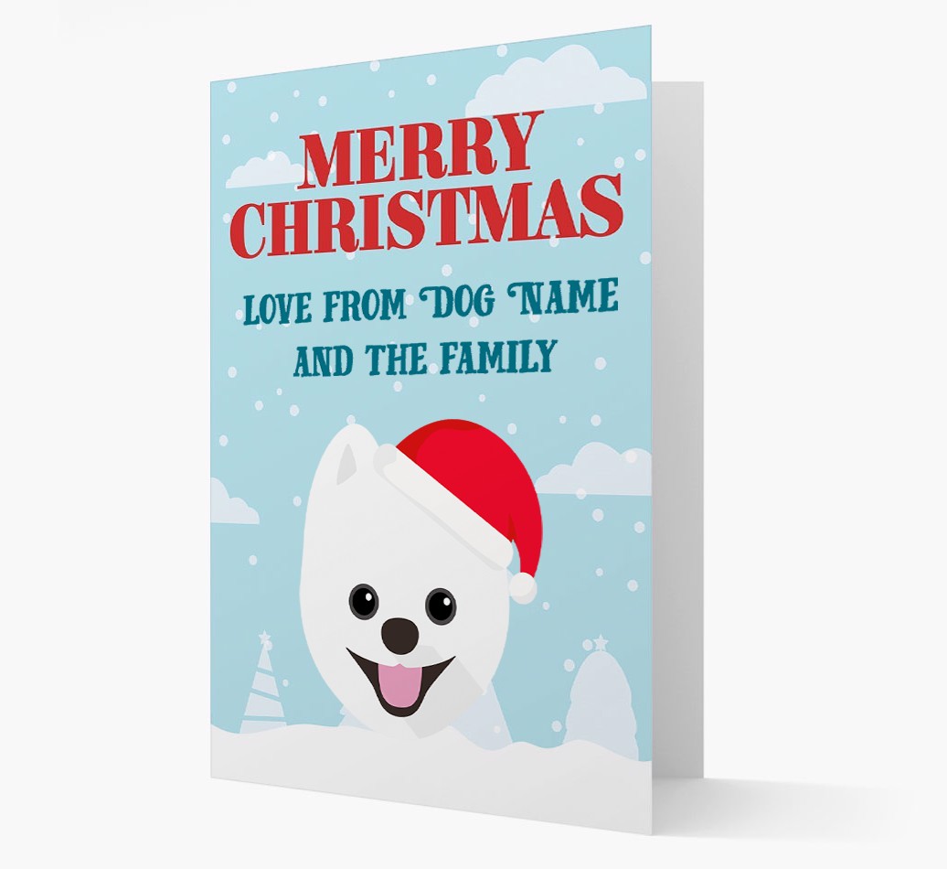 Love From the Family: Personalized {breedFullName} Christmas Card