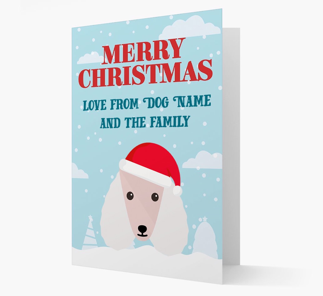 Love From the Family: Personalized {breedFullName} Christmas Card