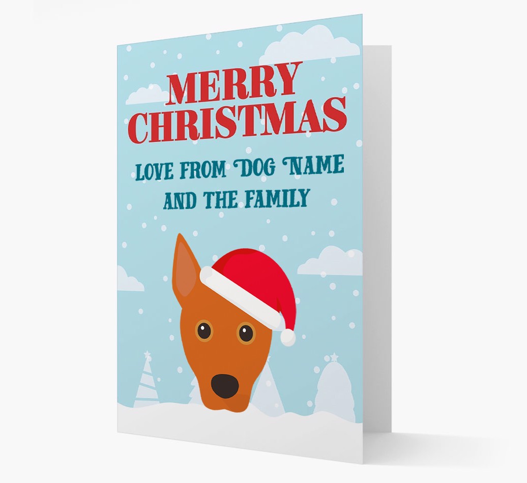 Love From the Family: Personalized {breedFullName} Christmas Card