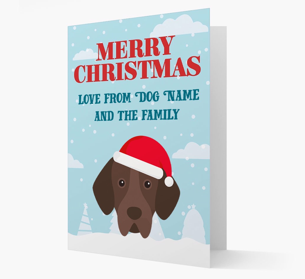 Love From the Family: Personalized {breedFullName} Christmas Card