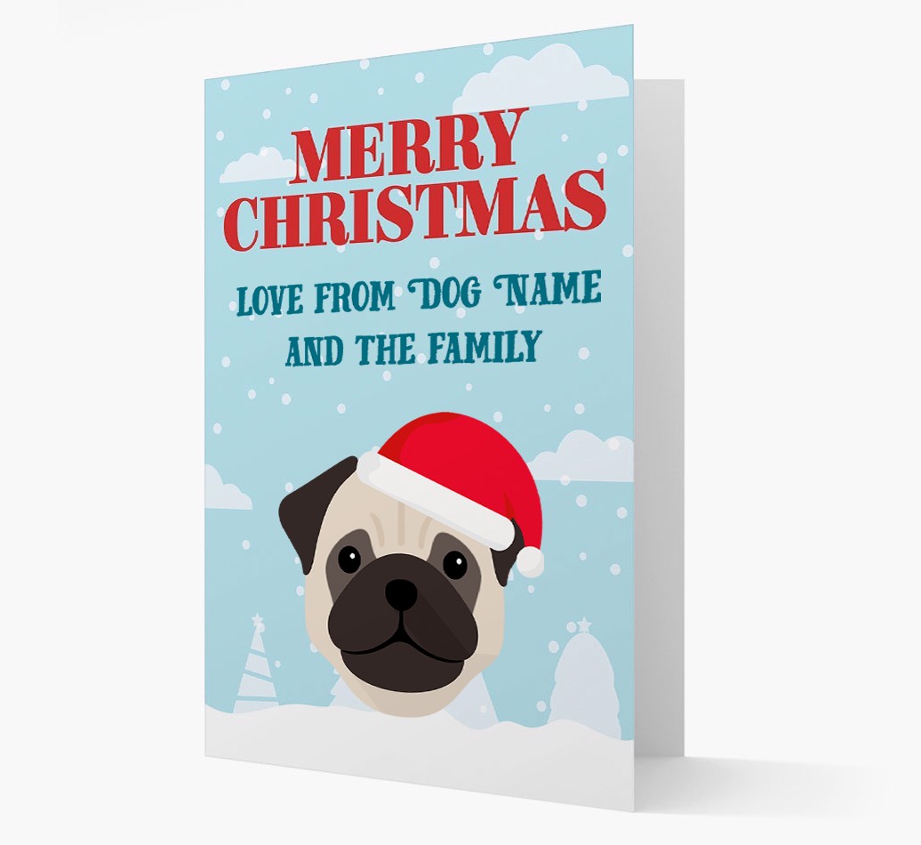 Love From the Family: Personalized {breedFullName} Christmas Card