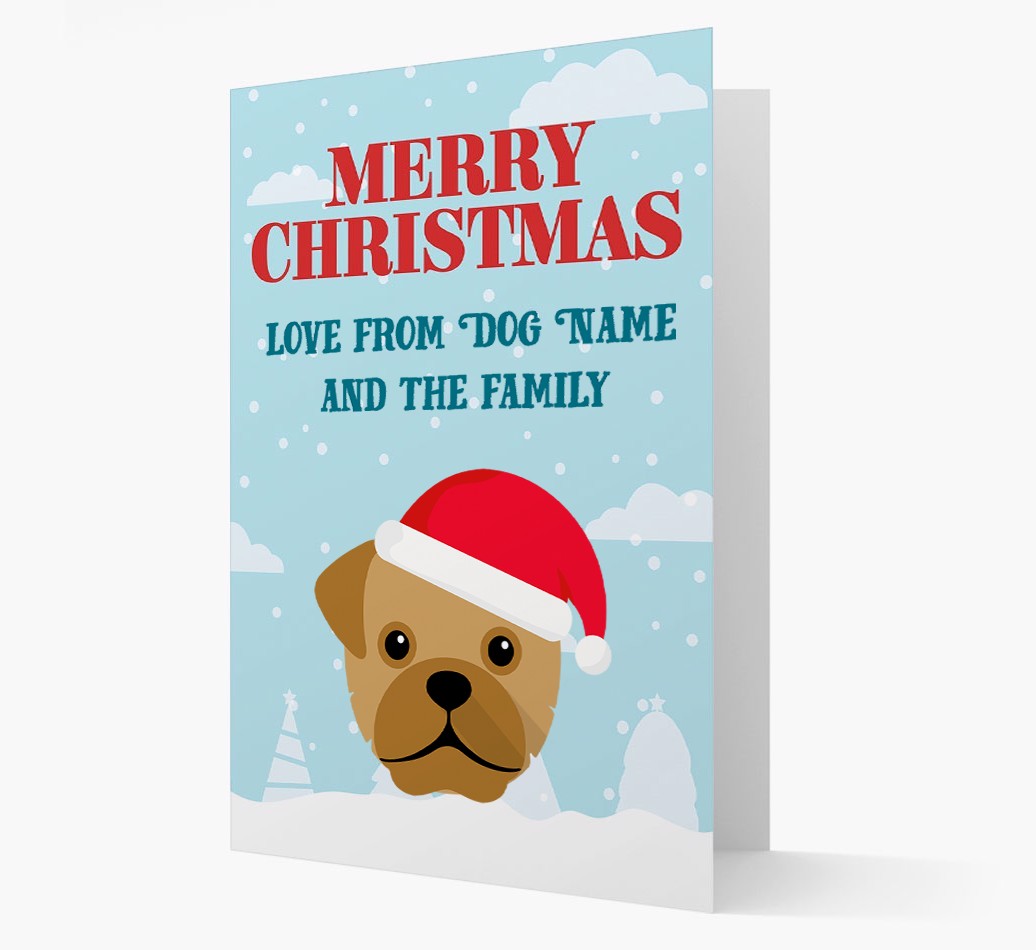 Love From the Family: Personalized {breedFullName} Christmas Card