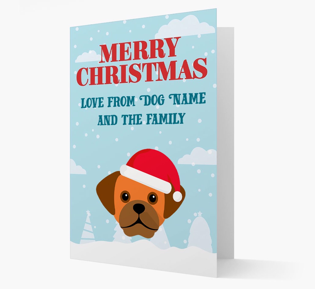 Love From the Family: Personalized {breedFullName} Christmas Card