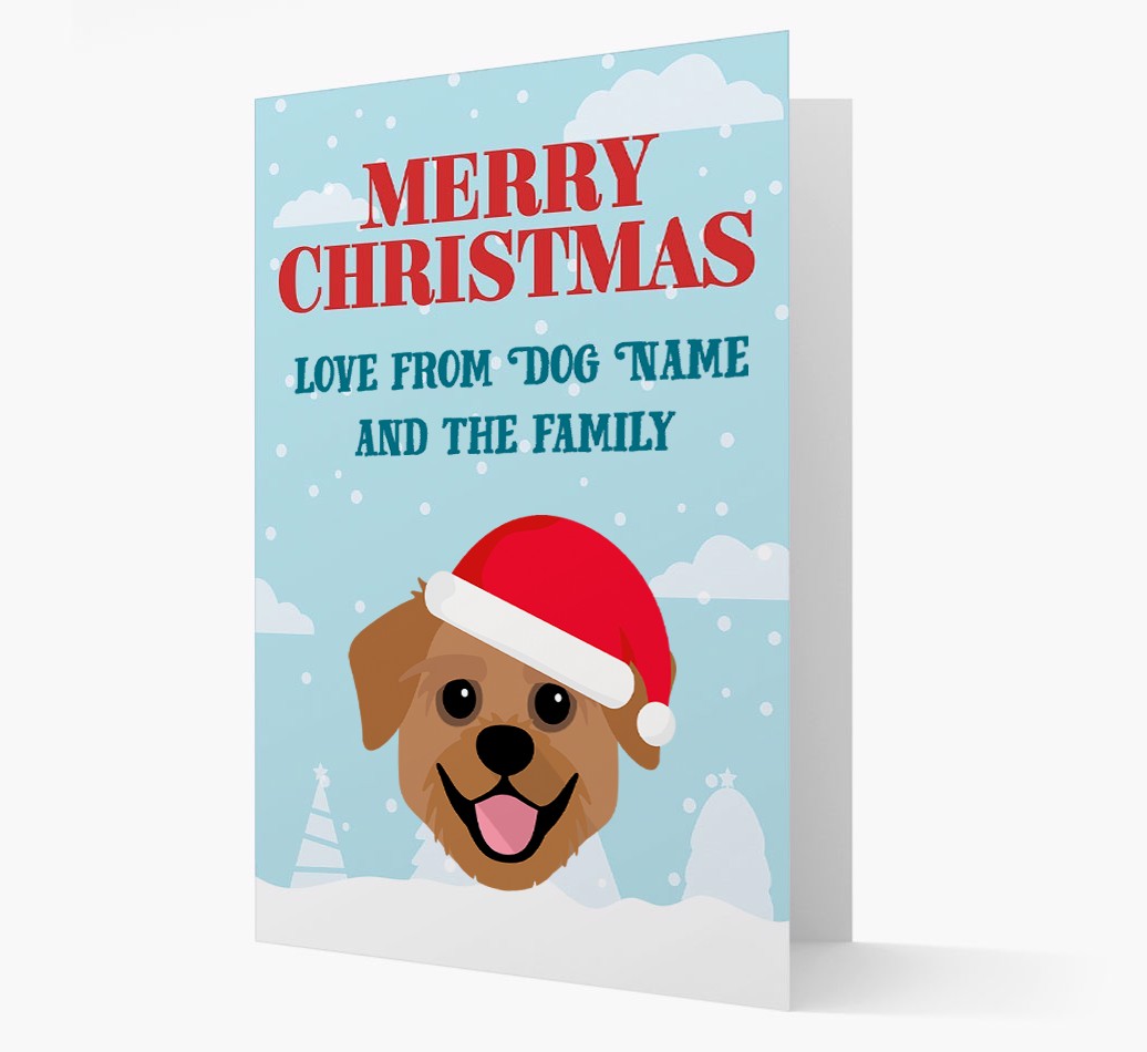 Love From the Family: Personalized {breedFullName} Christmas Card