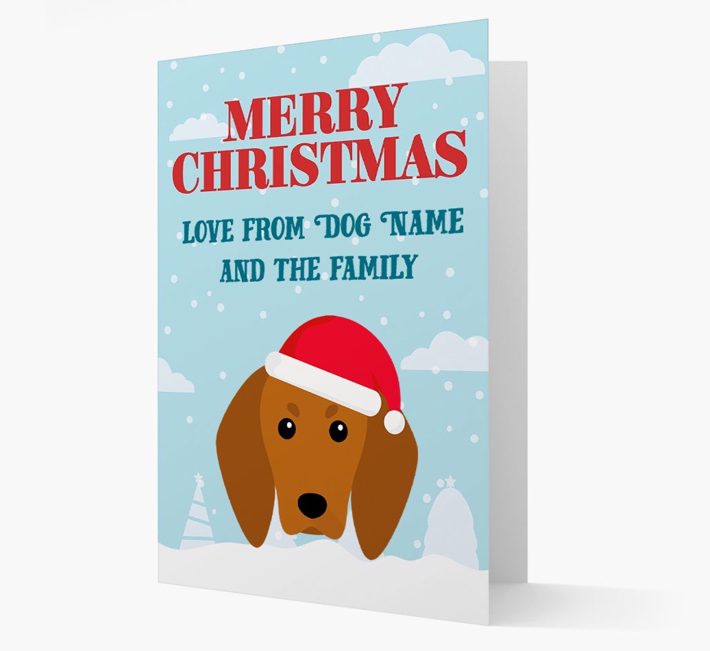 Love From the Family: Personalised {breedFullName} Christmas Card