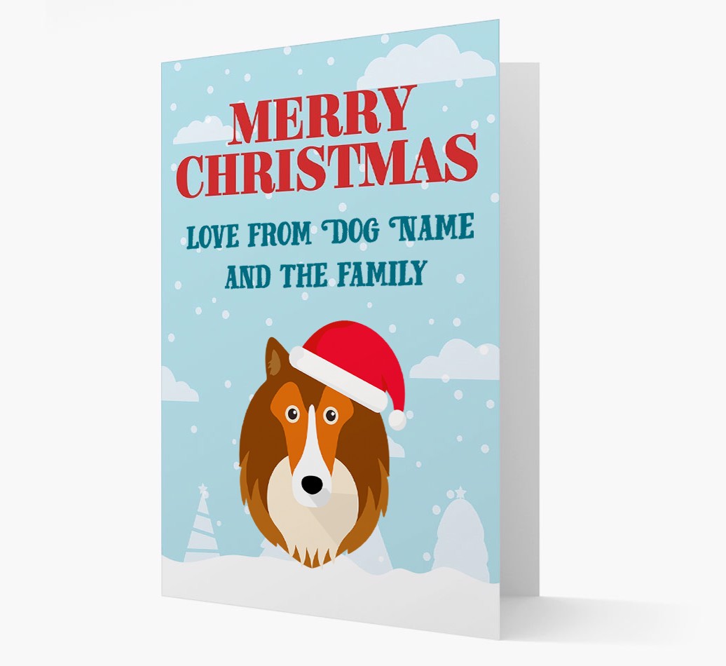 Love From the Family: Personalized {breedFullName} Christmas Card