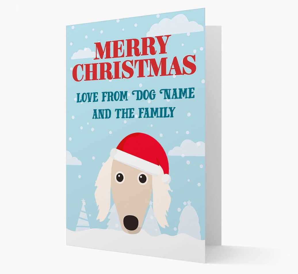 Love From the Family: Personalized {breedFullName} Christmas Card