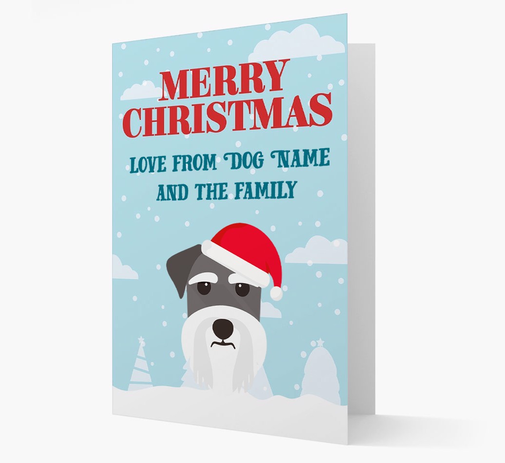 Love From the Family: Personalized {breedFullName} Christmas Card