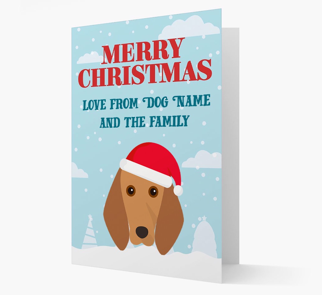 Love From the Family: Personalised {breedFullName} Christmas Card