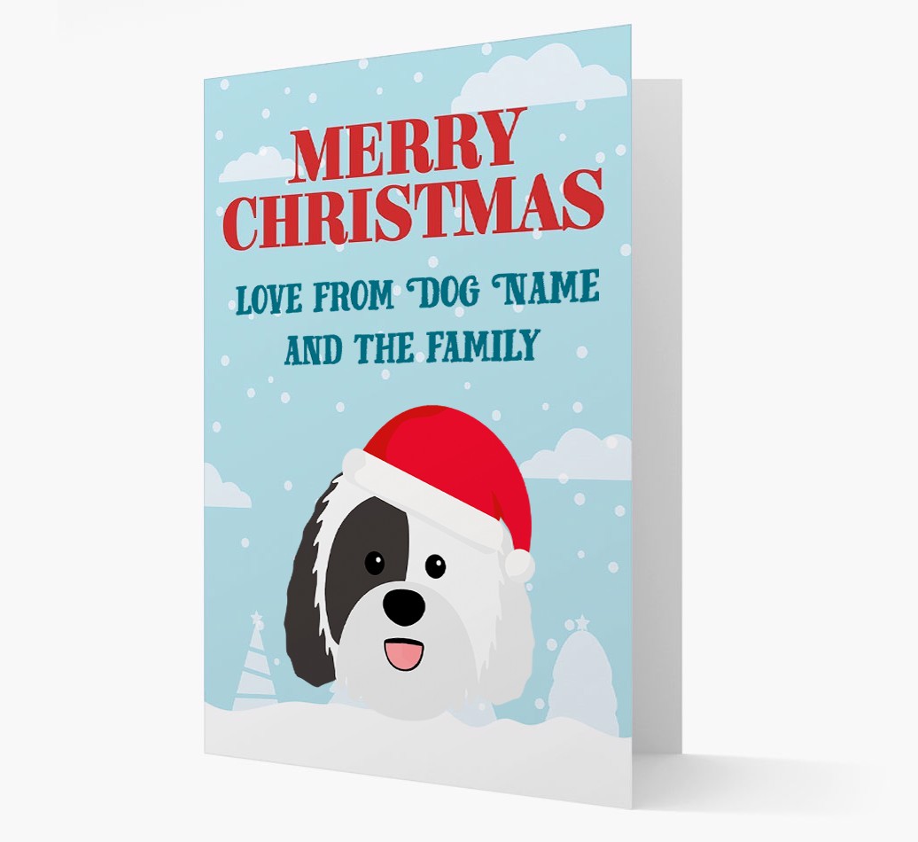 Love From the Family: Personalized {breedFullName} Christmas Card