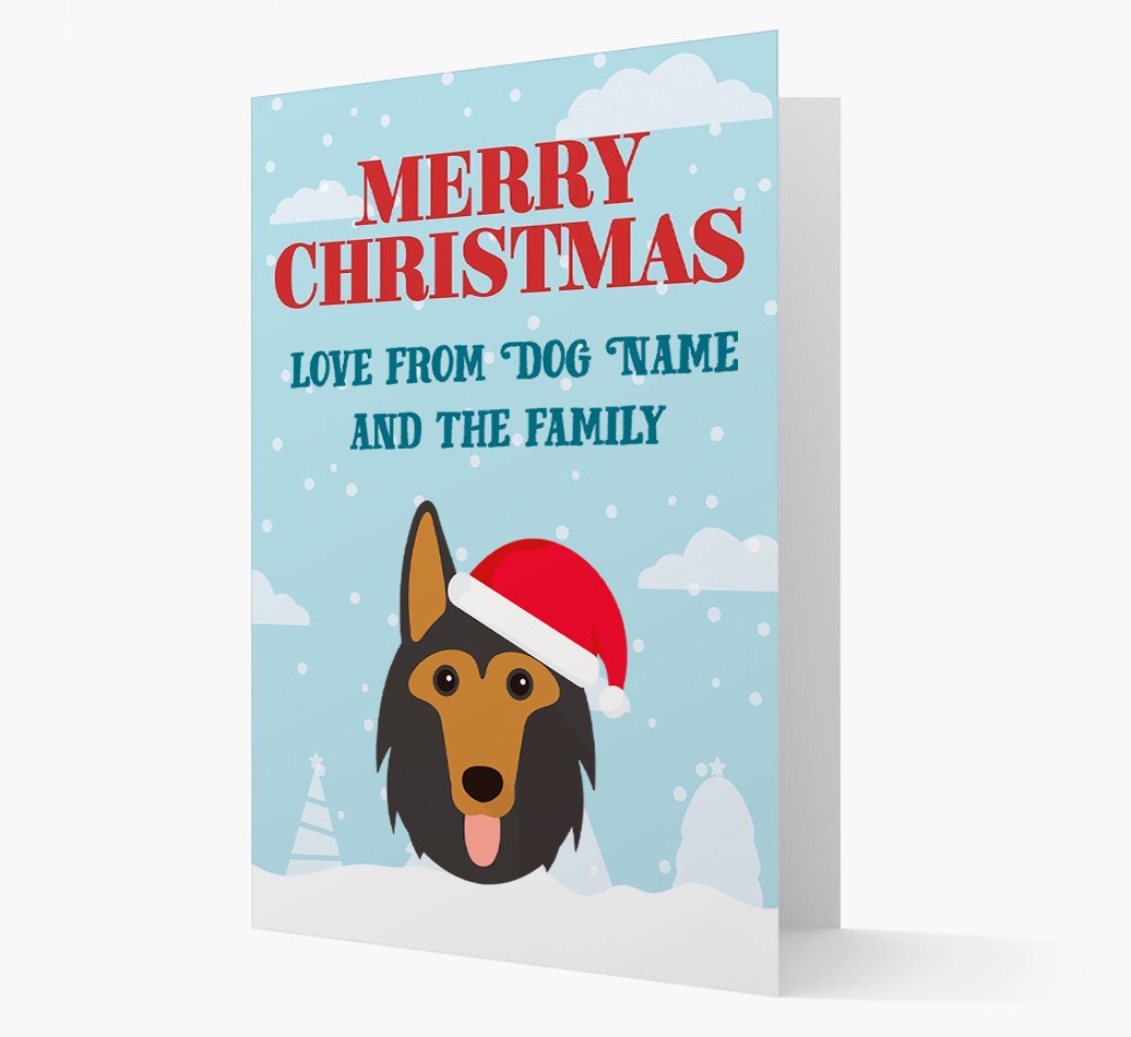 Love From the Family: Personalized {breedFullName} Christmas Card