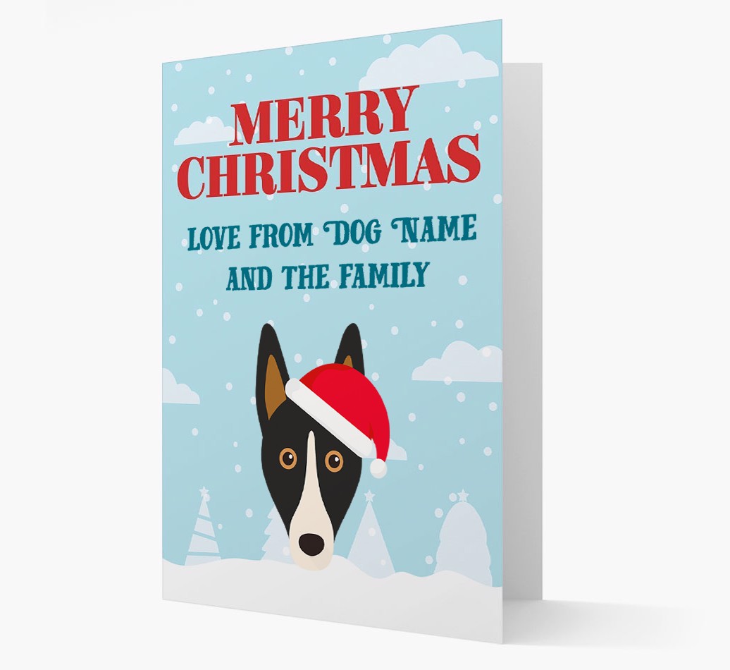 Love From the Family: Personalized {breedFullName} Christmas Card