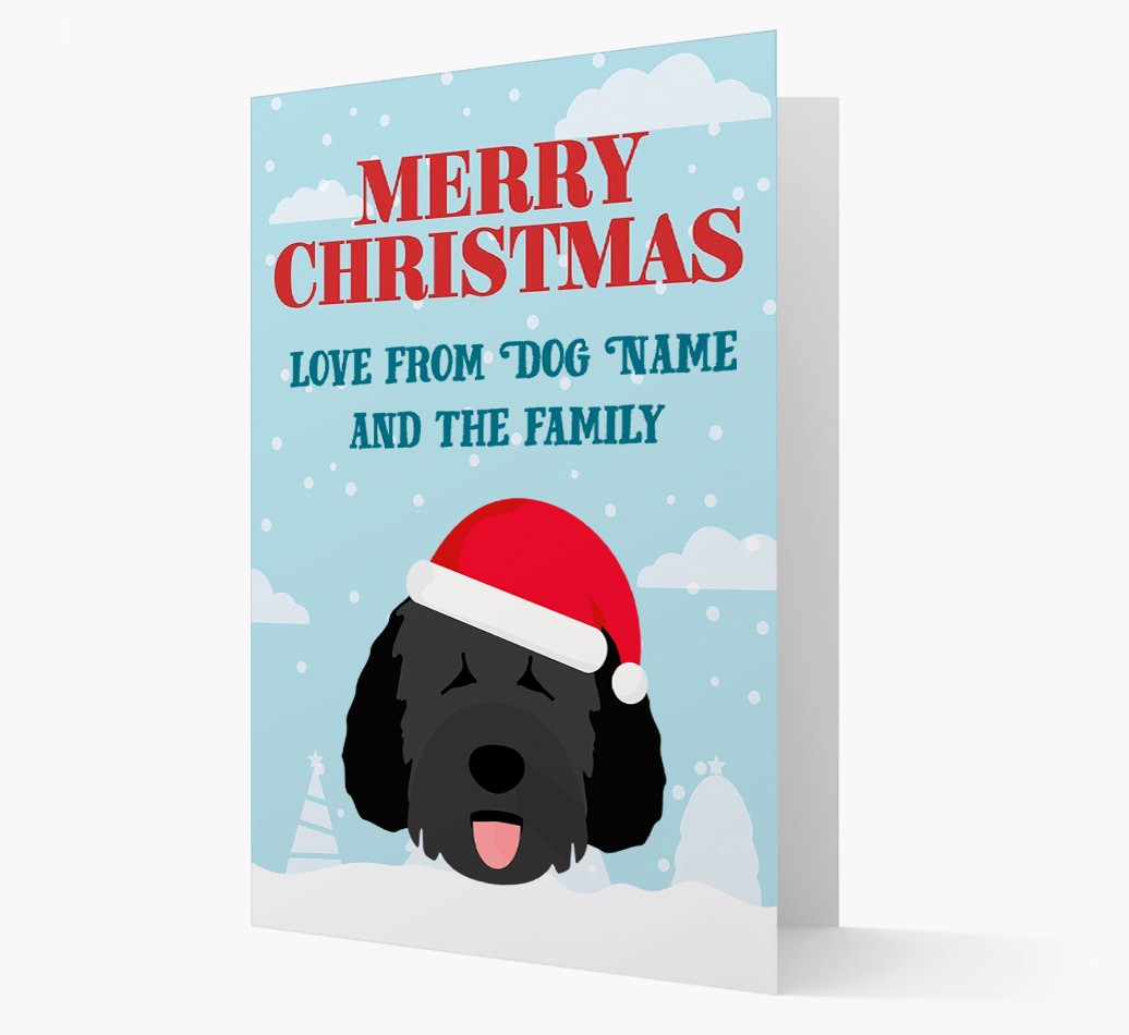 Love From the Family: Personalized {breedFullName} Christmas Card