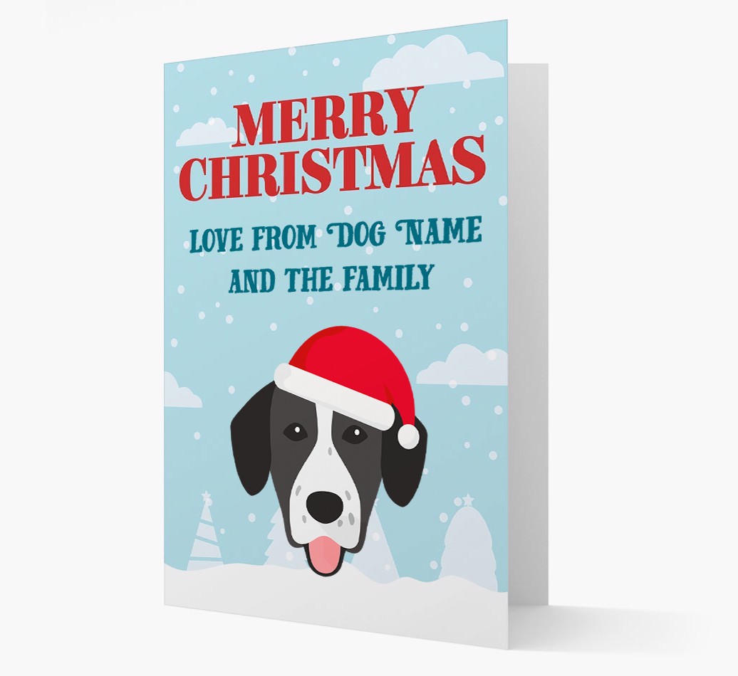 Love From the Family: Personalized {breedFullName} Christmas Card
