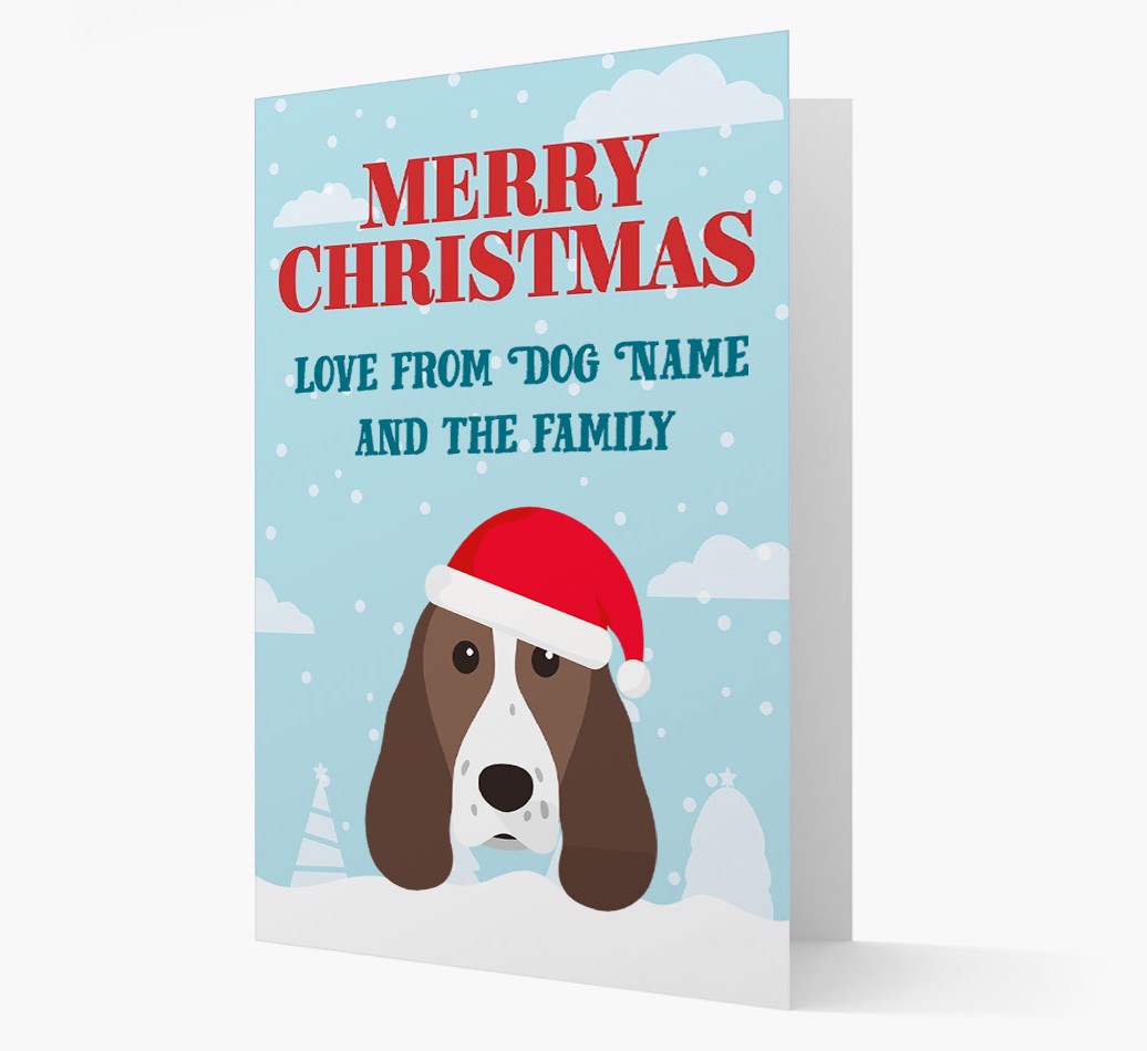 Love From the Family: Personalised {breedFullName} Christmas Card
