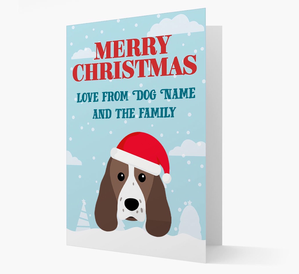 Love From the Family: Personalized {breedFullName} Christmas Card