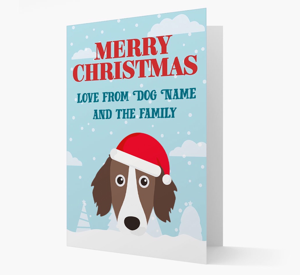 Love From the Family: Personalised {breedFullName} Christmas Card