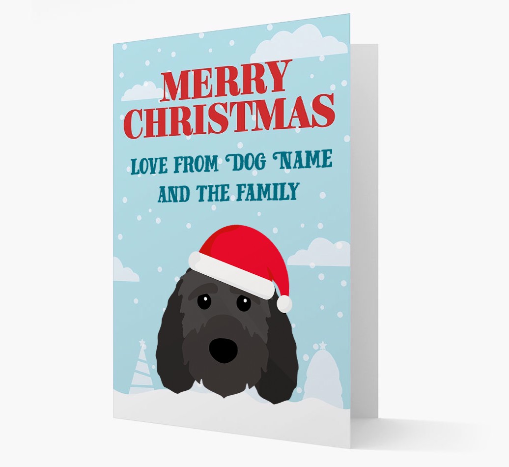 Love From the Family: Personalized {breedFullName} Christmas Card