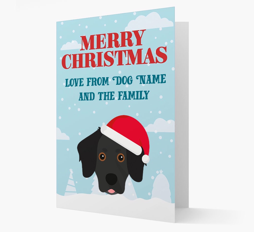 Love From the Family: Personalized {breedFullName} Christmas Card